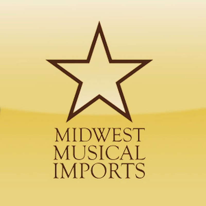 Picture of Midwest Musical Imports Logo, which is a star outlined in brown over a yellow background and says "Midwest Musical Imports"